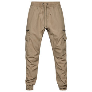 CSG Champs Men's Darksand Brown Activewear Drawstring Cargo Joggers Sweatpants